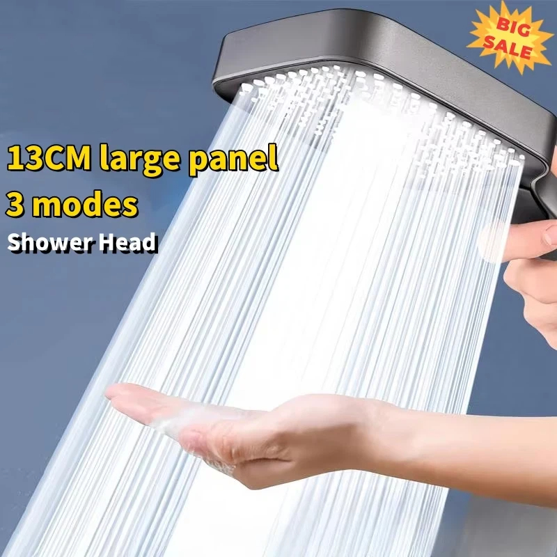 Home Bathroom Upgrades - Large Panel Shower Head 13cm High