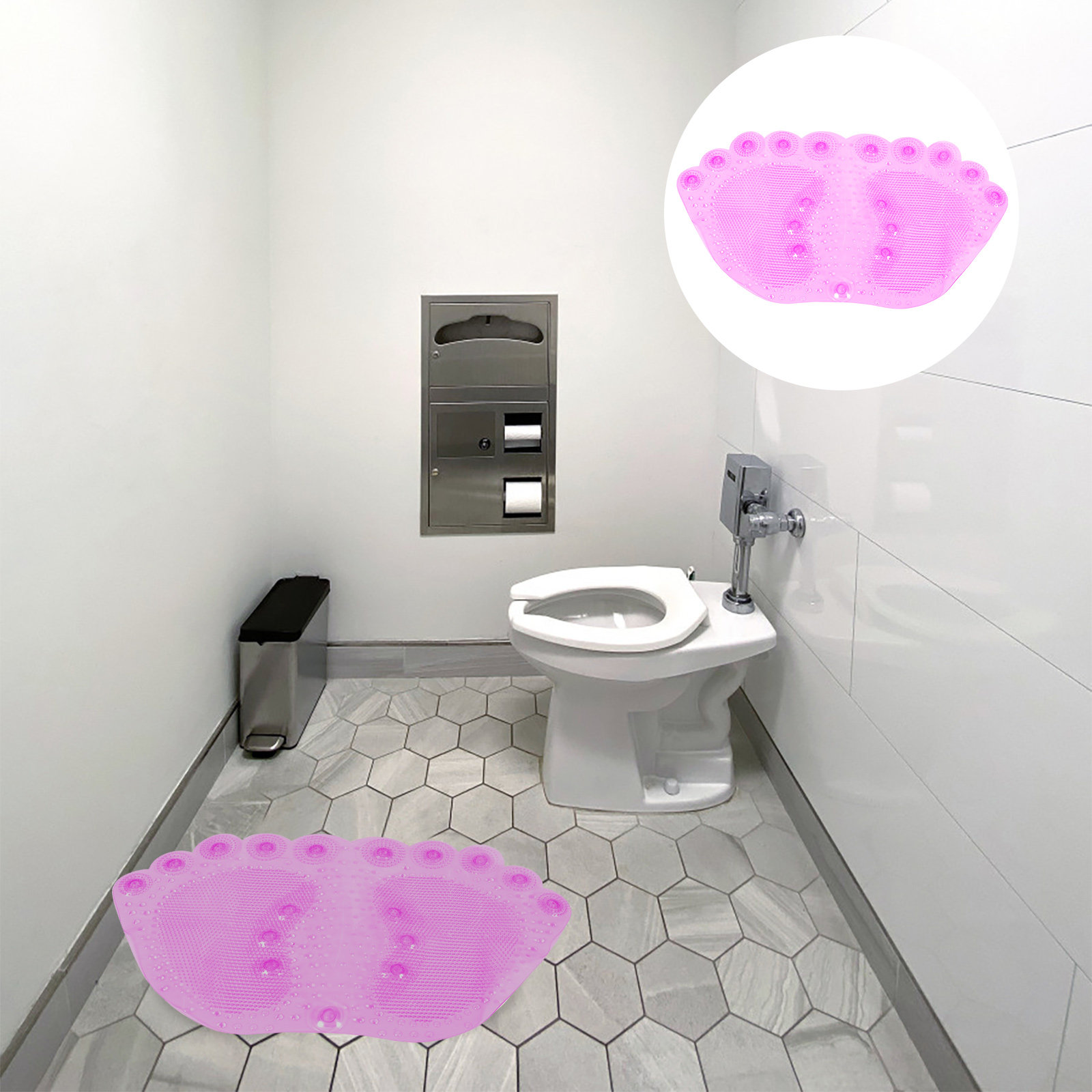 Home Bathroom With Sauna - 1Pcs Massage Bathing Mat PVC Non-Skid