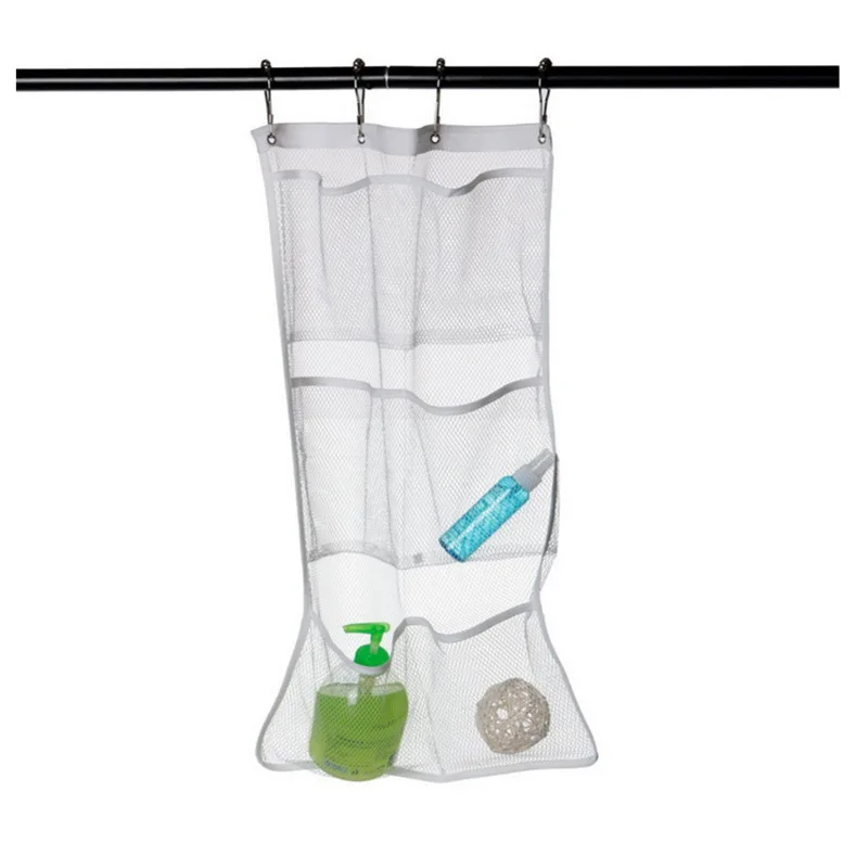 Shower Curtain Liner - 1 Set 6Packet Quick Dry Mesh