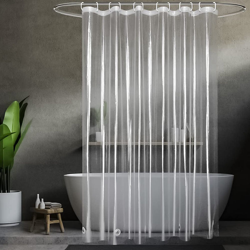 Shower Curtain Liner - 1pc Clear Shower Curtain Liner with