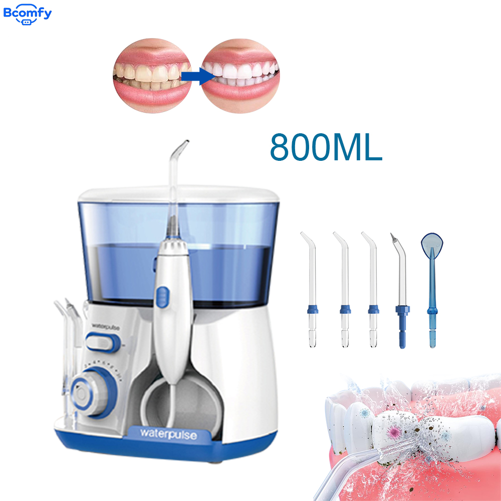 Home Bathroom Cleaning Machine - Waterpulse Electric Water Flosser 800ml High