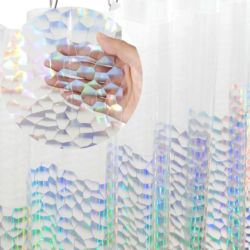 Shower Curtain Liner - Star Printed Shower Curtain Liner 72Wx72H