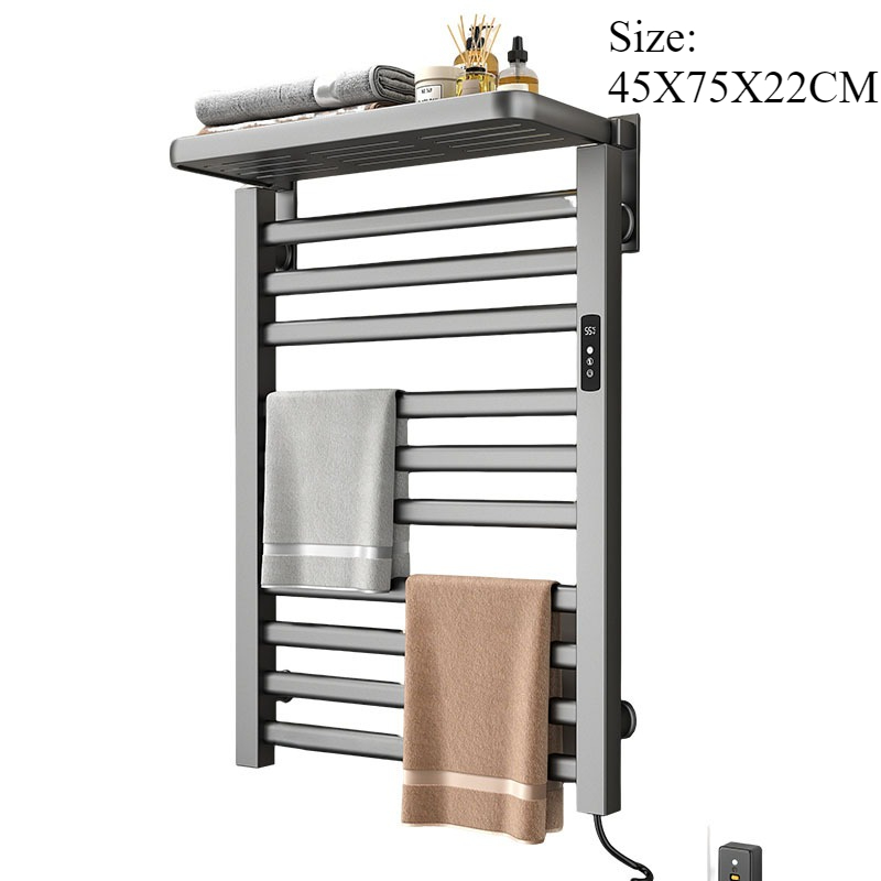 Home Bathroom Shelf - Metal Electric Heat Towel Rail Bathroom