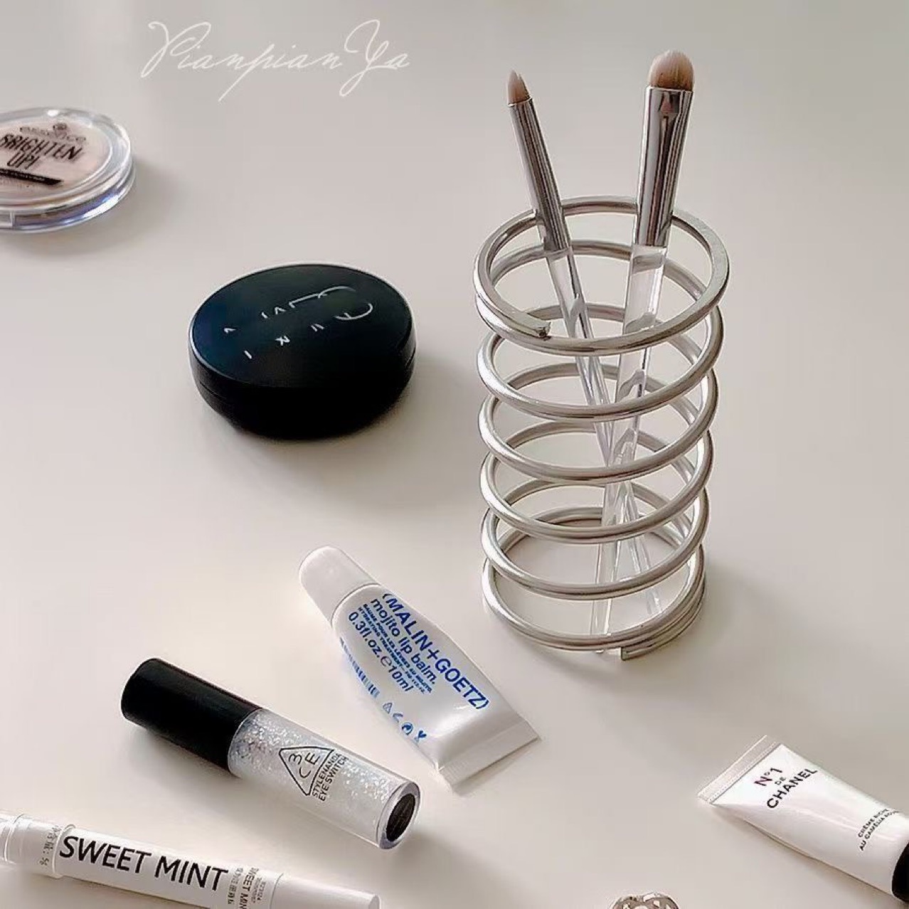 Home Creation Bathroom - Stainless Steel Toothbrush Holder Metal Bathroom