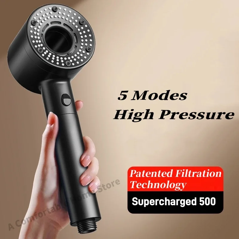 5 Modes Shower Head High Press - Home Bathroom Upgrades review and price