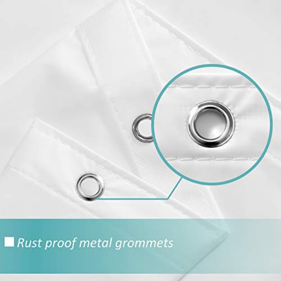 White Shower Curtain Liner wit - Shower Curtain Liner review and price