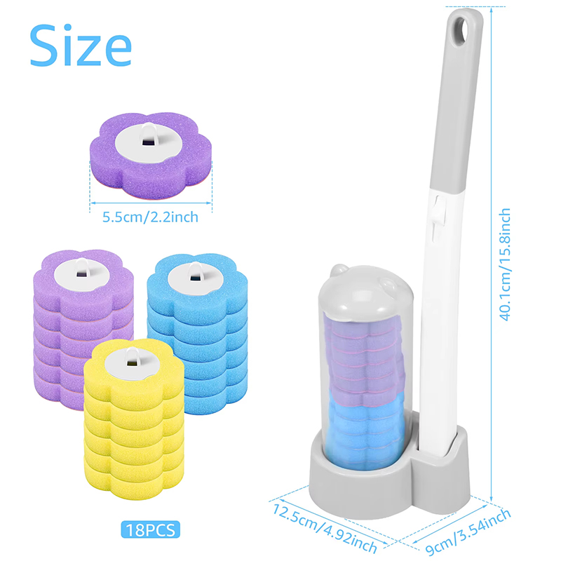 12/18Pcs Toilet Brush With Dis - Home Bathroom Upgrades review and price
