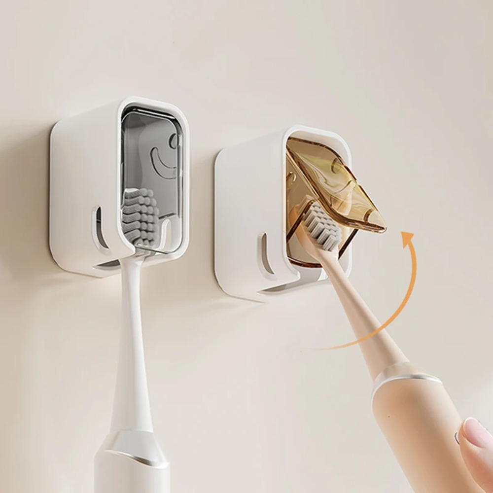 2PCS Toothbrush Holder Flip-to - Home Bathroom Shelf review and price