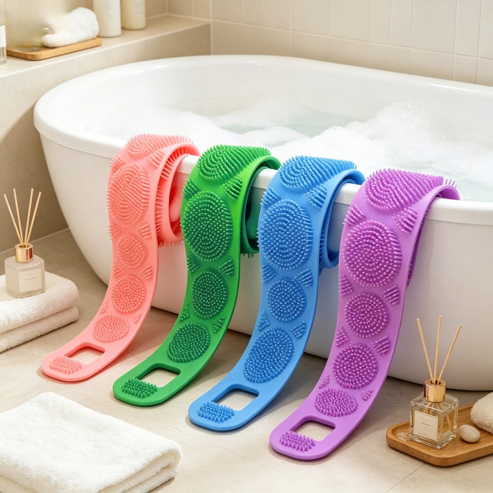 Silicone Shower Back Brush Bel - Home Bathroom Cleaning Machine review and price