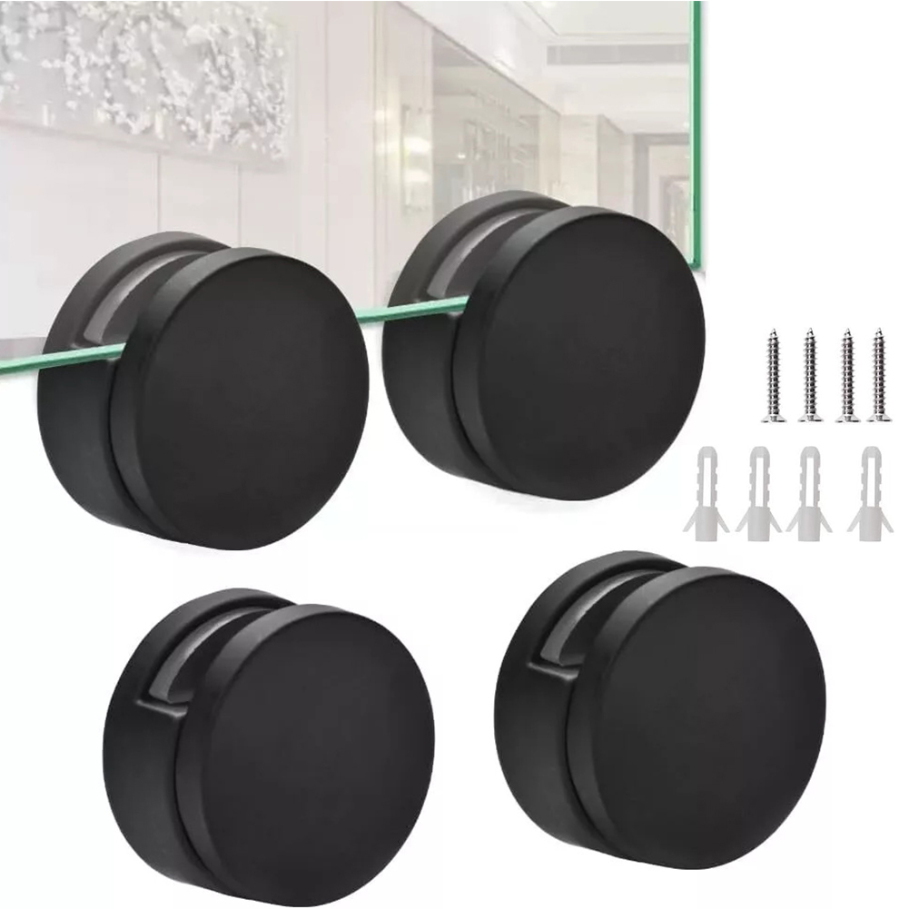4pcs Glass Mirror Clamp Fixing - Home Hardware Bathroom Accessories review and price