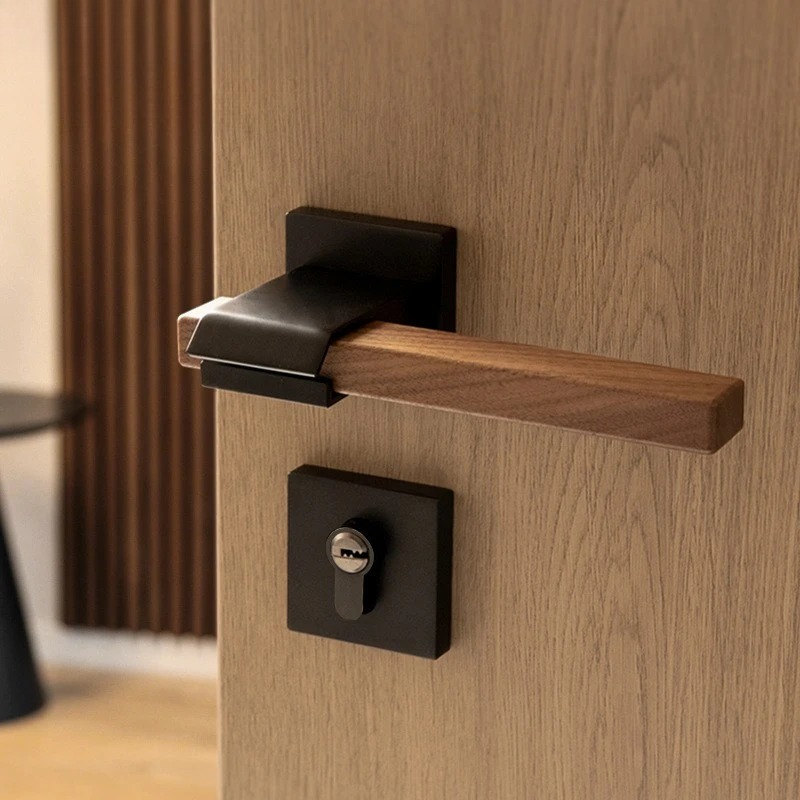 Walnut Door Handle Indoor Meta - Home Hardware Bathroom Accessories review and price