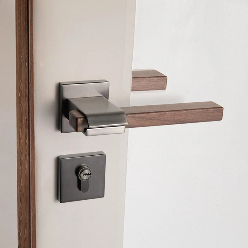 Walnut Door Handle Indoor Meta - Home Hardware Bathroom Accessories review and price