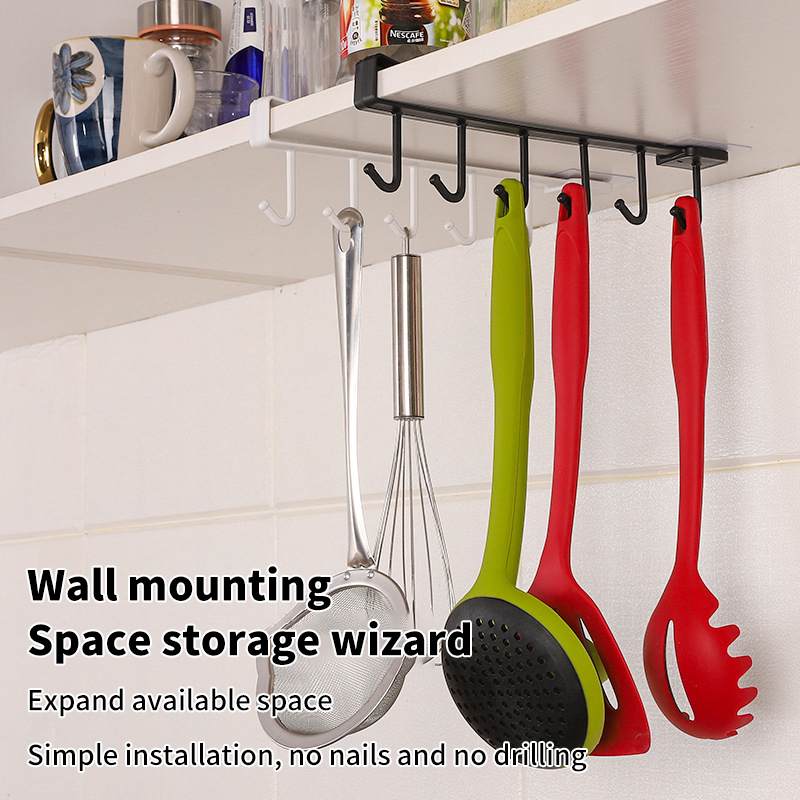 6 Hooks Storage Shelf Plastic  - Home Bathroom Shelf review and price