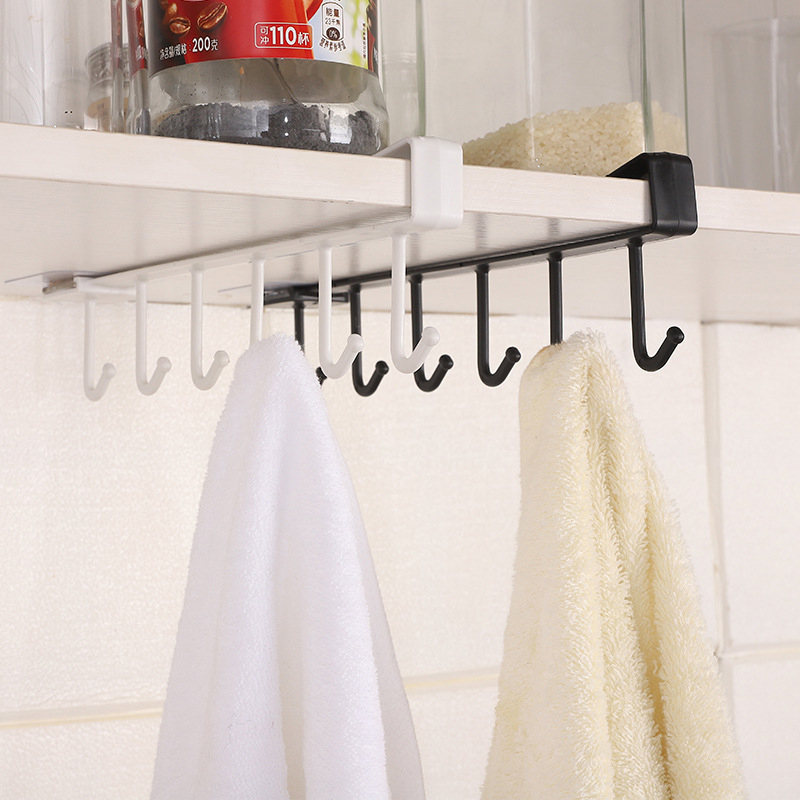 6 Hooks Storage Shelf Plastic  - Home Bathroom Shelf review and price