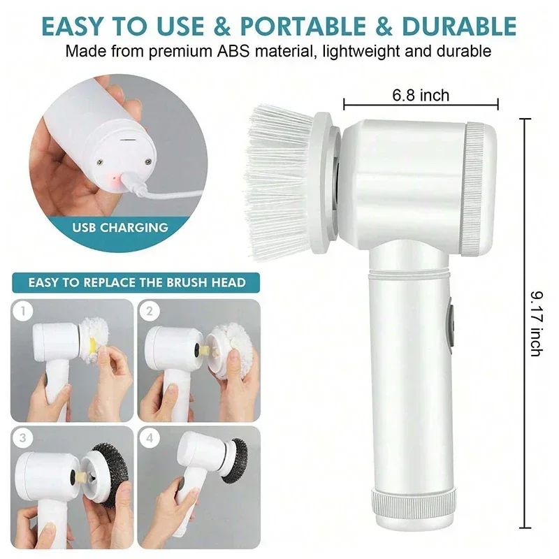 Cordless electric rotary scrub - Home Bathroom Cleaning Machine review and price