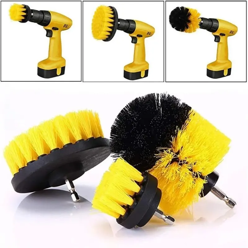 3 Pcs/Set Power Drill Brush Se - Home Bathroom Cleaning Machine review and price