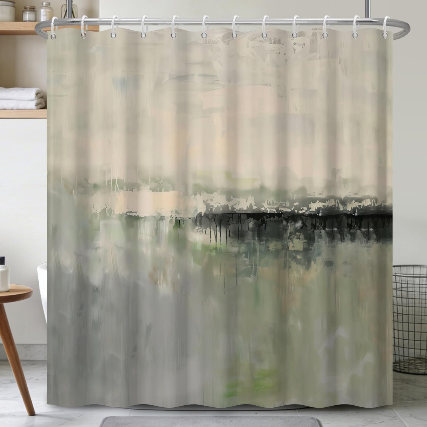 Waterproof Abstract Watercolor - Home Bathroom Spa Ideas review and price