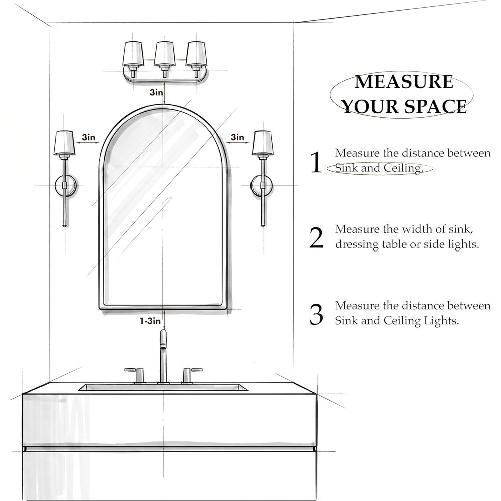 Luxurious Arched Gold Bathroom - Home Bathroom Cabinets review and price