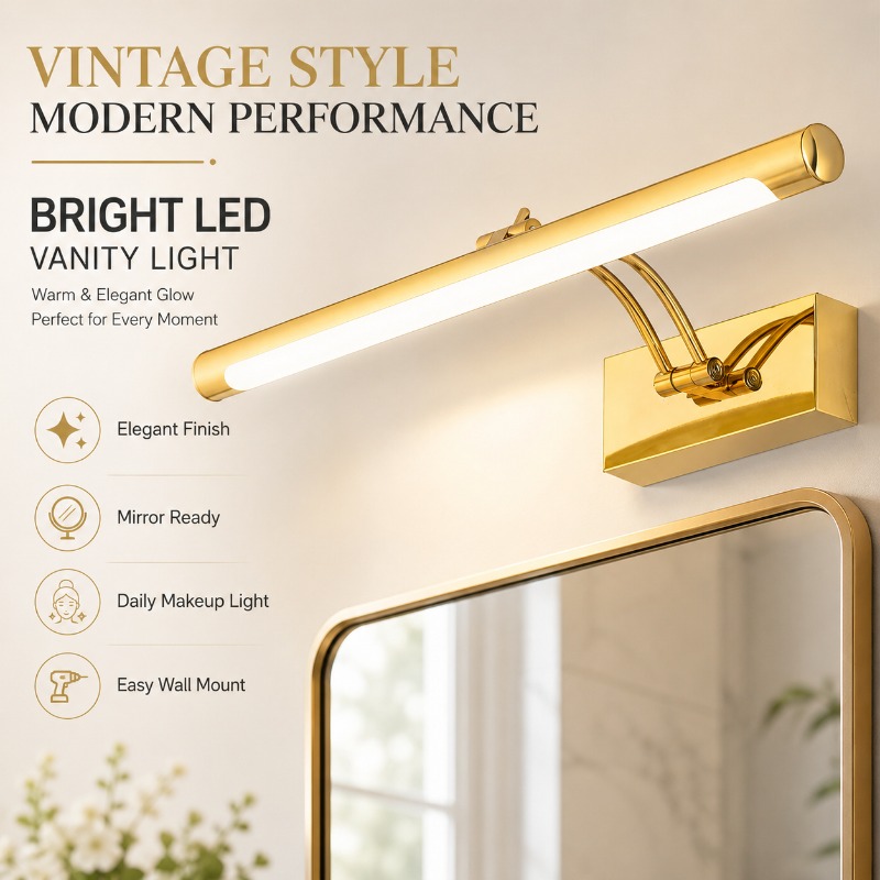 40cm 55cm 70cm Vintage LED Van - Home Bathroom Cabinets review and price