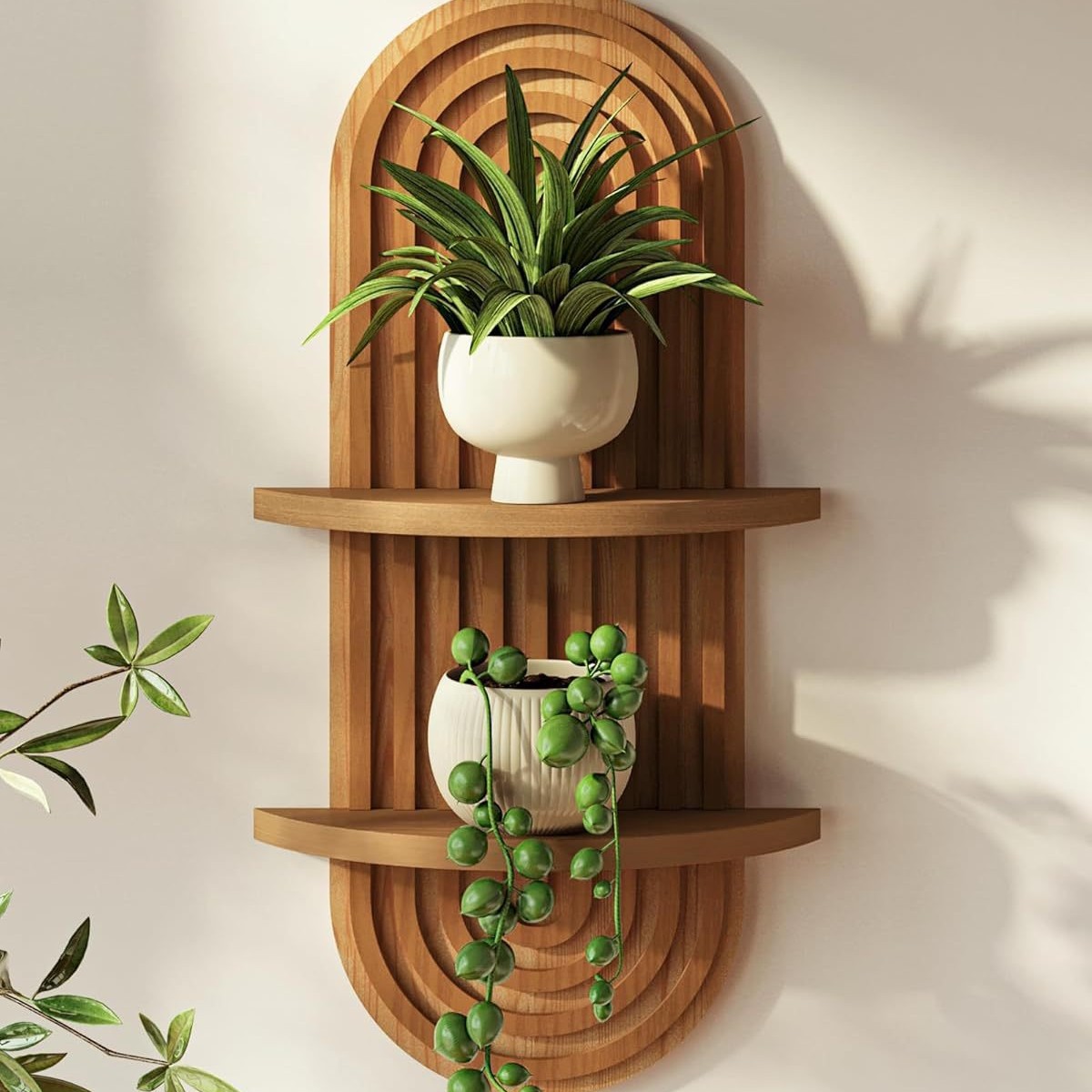 Wood Floating Shelves, Multi-f - Home Bathroom Shelf review and price