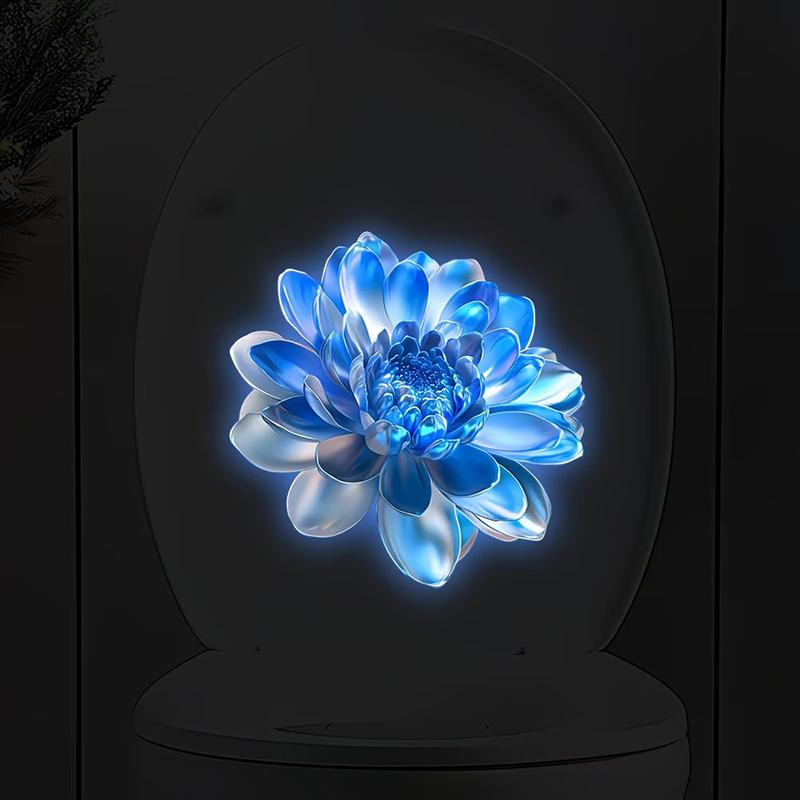 Glow In The Dark Floral Toilet - Home Bathroom Upgrades review and price