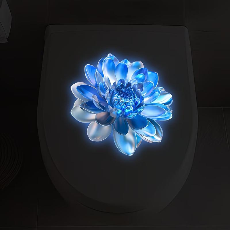 Glow In The Dark Floral Toilet - Home Bathroom Upgrades review and price