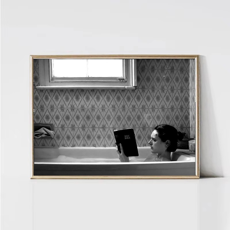 Black and White Classic Movie  - Home Movie Bathroom Scene review and price