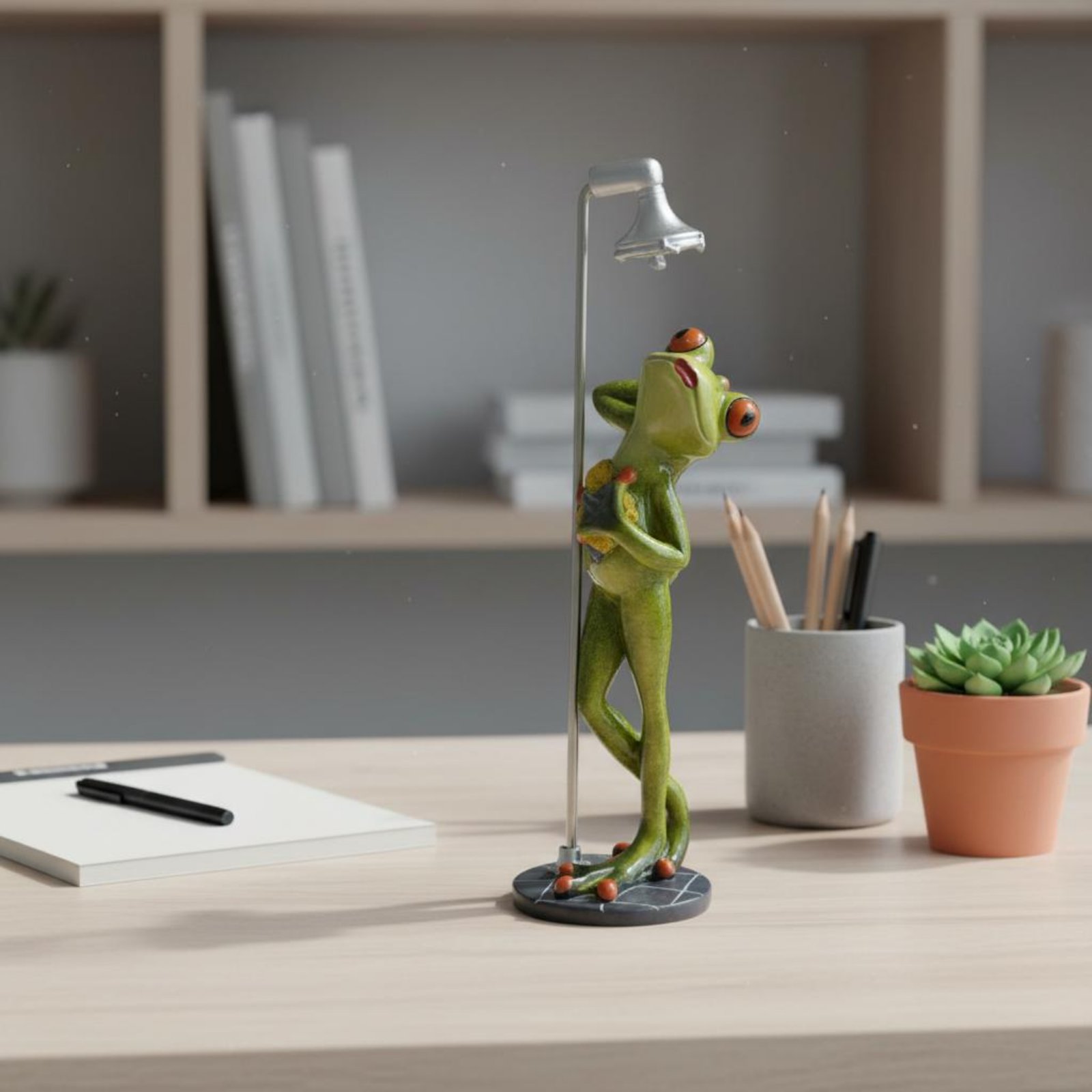 Showering Frog Figurine Great  - Home Bath review and price