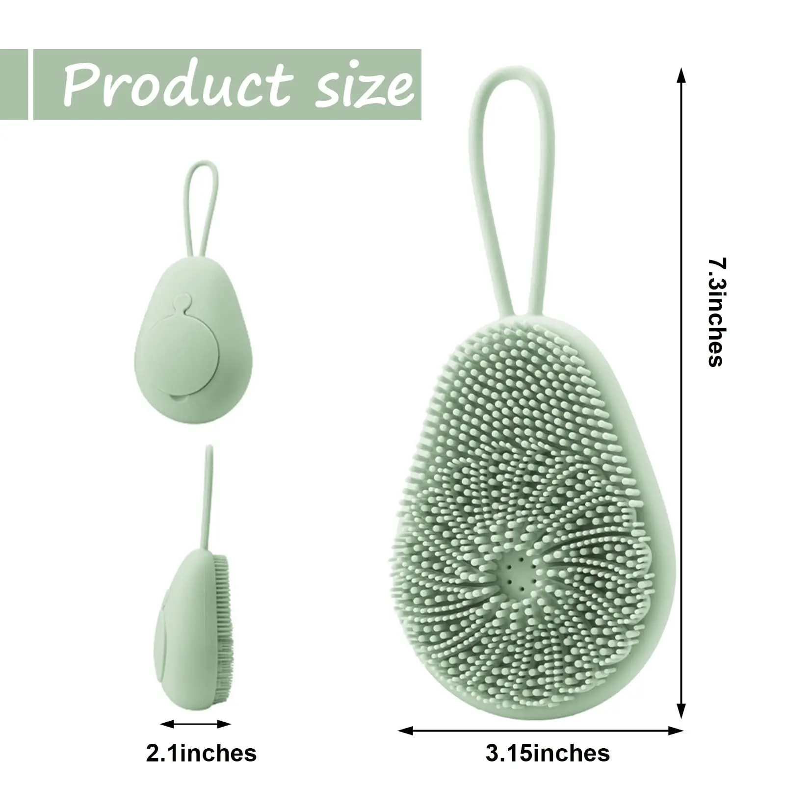 1pc Silicone Body Scrubber Exf - Home Bathroom Cleaning Machine review and price