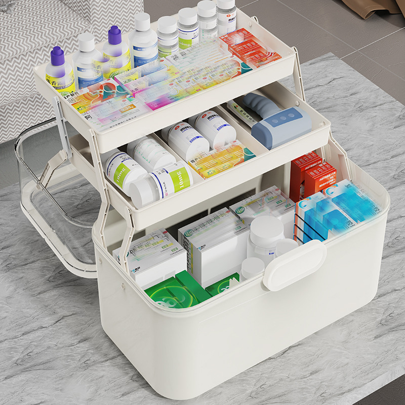 Large Capacity Clear Lid Medic - Home Bathroom Cabinets review and price