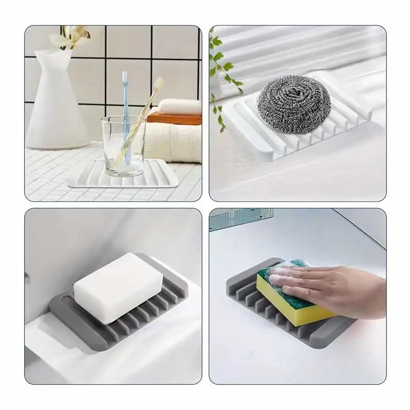 New 1PC Silicone Draining Soap - Home Bathroom Shelf review and price