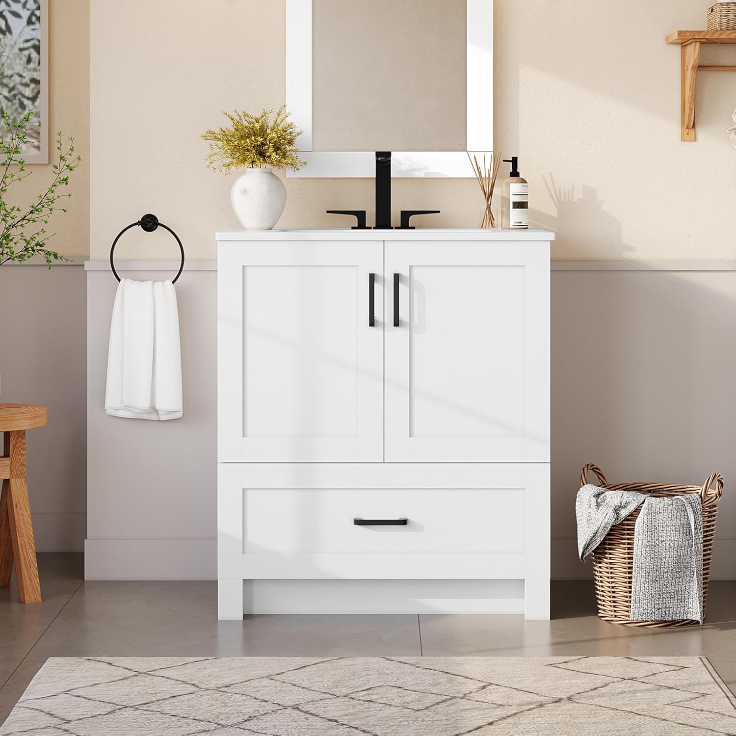 30 Inch Bathroom Vanity With C - Home Bathroom Cabinets review and price