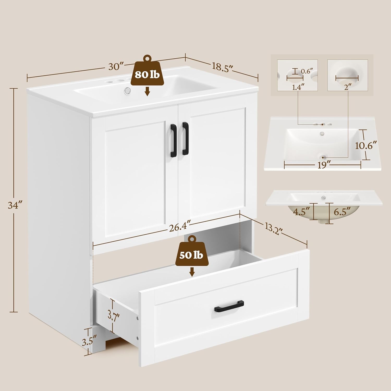 30 Inch Bathroom Vanity With C - Home Bathroom Cabinets review and price