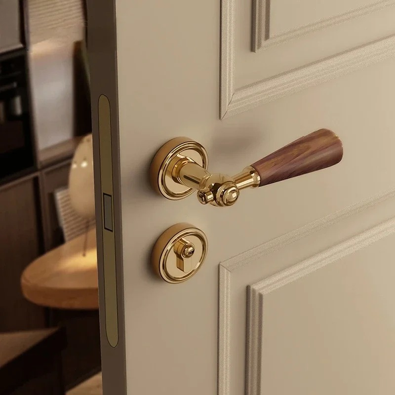 Walnut Wood Handle Zinc Alloy  - Home Hardware Bathroom Accessories review and price