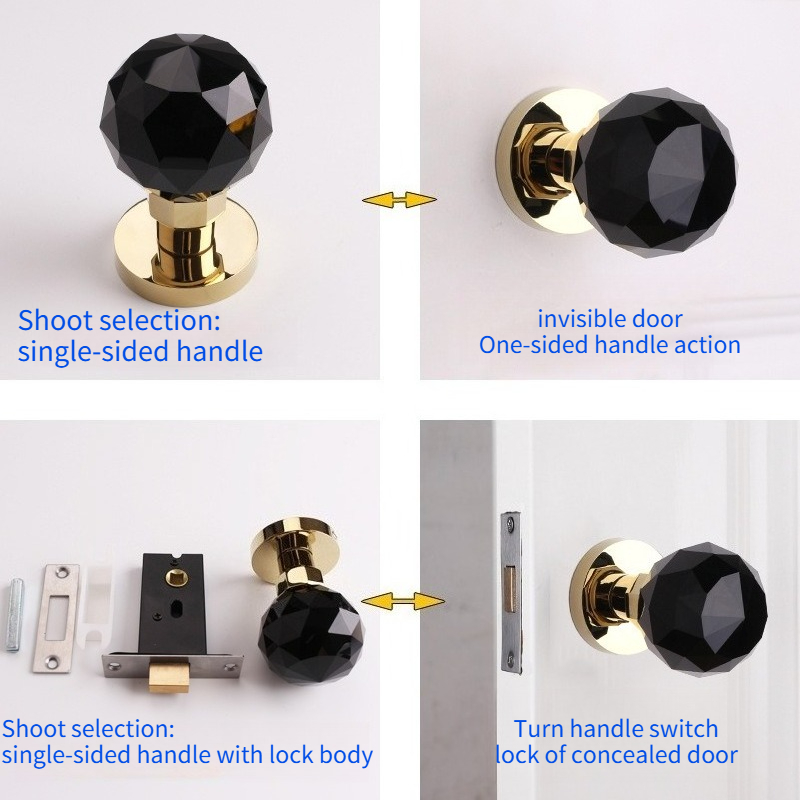 Crystal Glass Spherical Lock B - Home Hardware Bathroom Accessories review and price