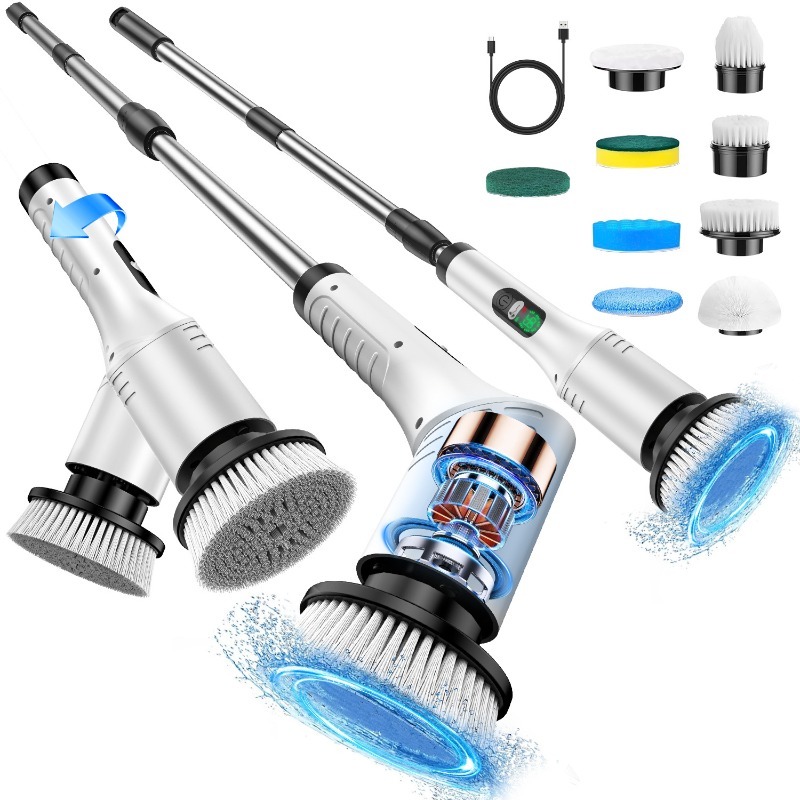 Electric Spin Scrubber 9 in 1  - Home Bathroom Cleaning Machine review and price