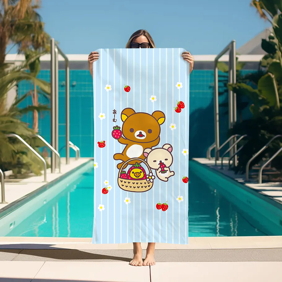 Large Bath Towel Rilakkuma Bea - Home Bathroom With Sauna review and price