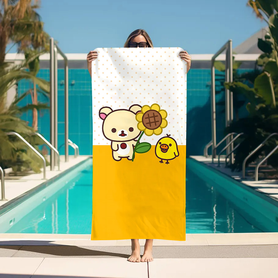 Large Bath Towel Rilakkuma Bea - Home Bathroom With Sauna review and price