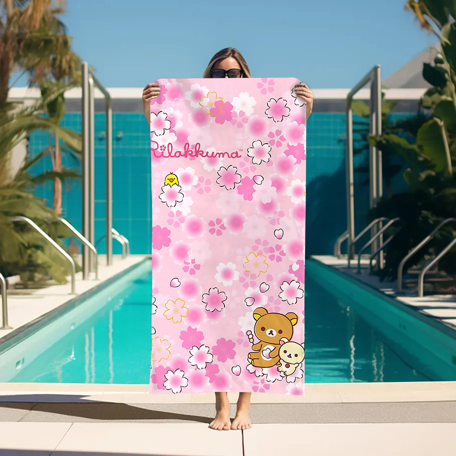 Large Bath Towel Rilakkuma Bea - Home Bathroom With Sauna review and price