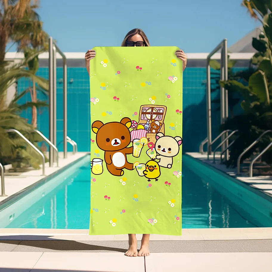 Large Bath Towel Rilakkuma Bea - Home Bathroom With Sauna review and price
