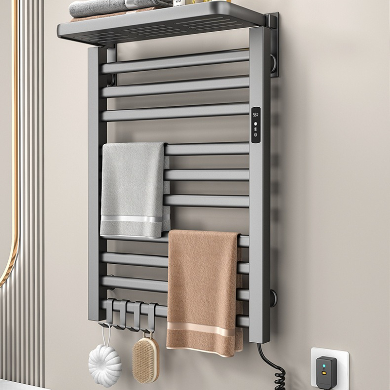 Metal Electric Heat Towel Rail - Home Bathroom Shelf review and price