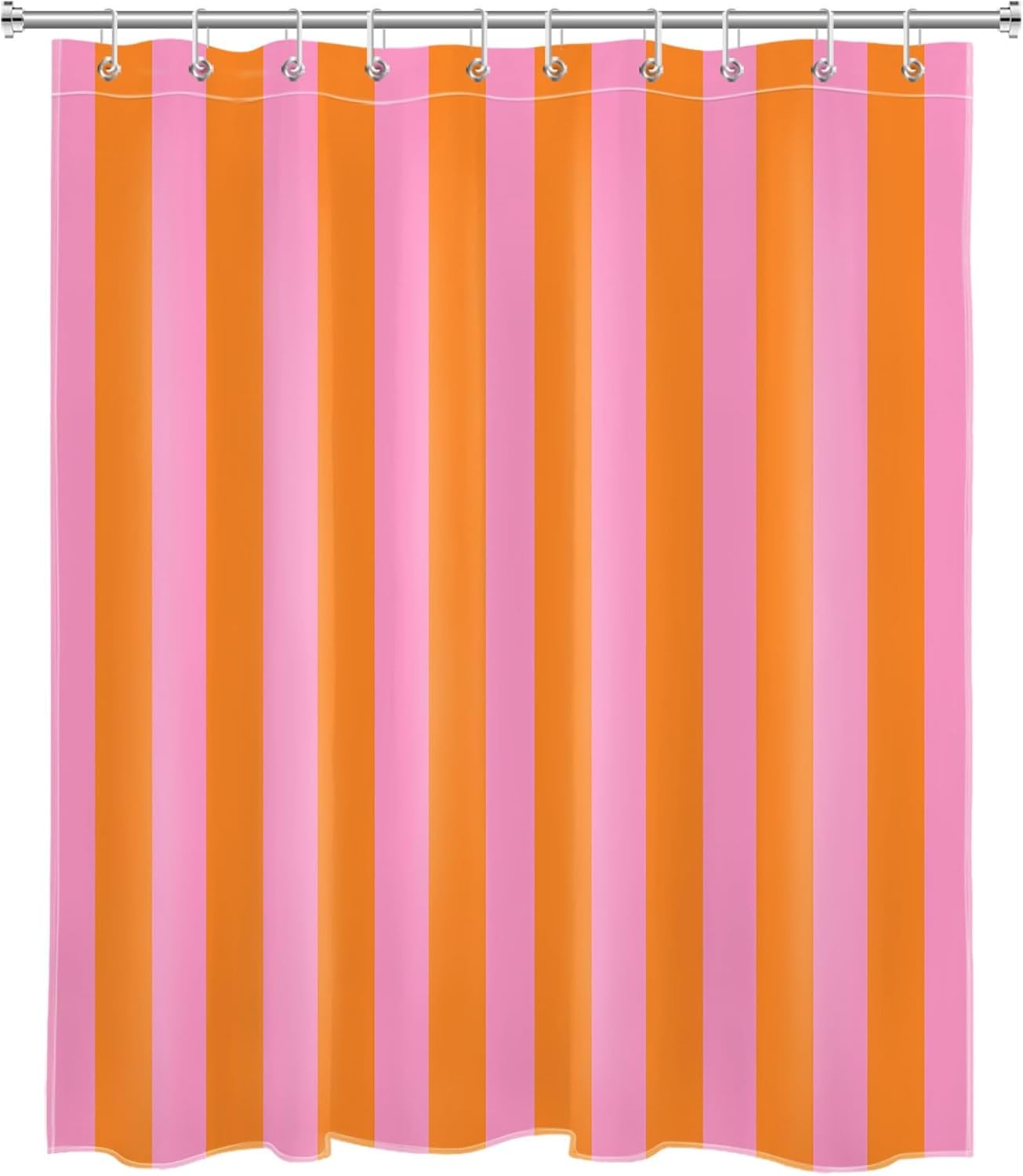Modern Pink Orange Vertical St - Shower Curtain Liner review and price