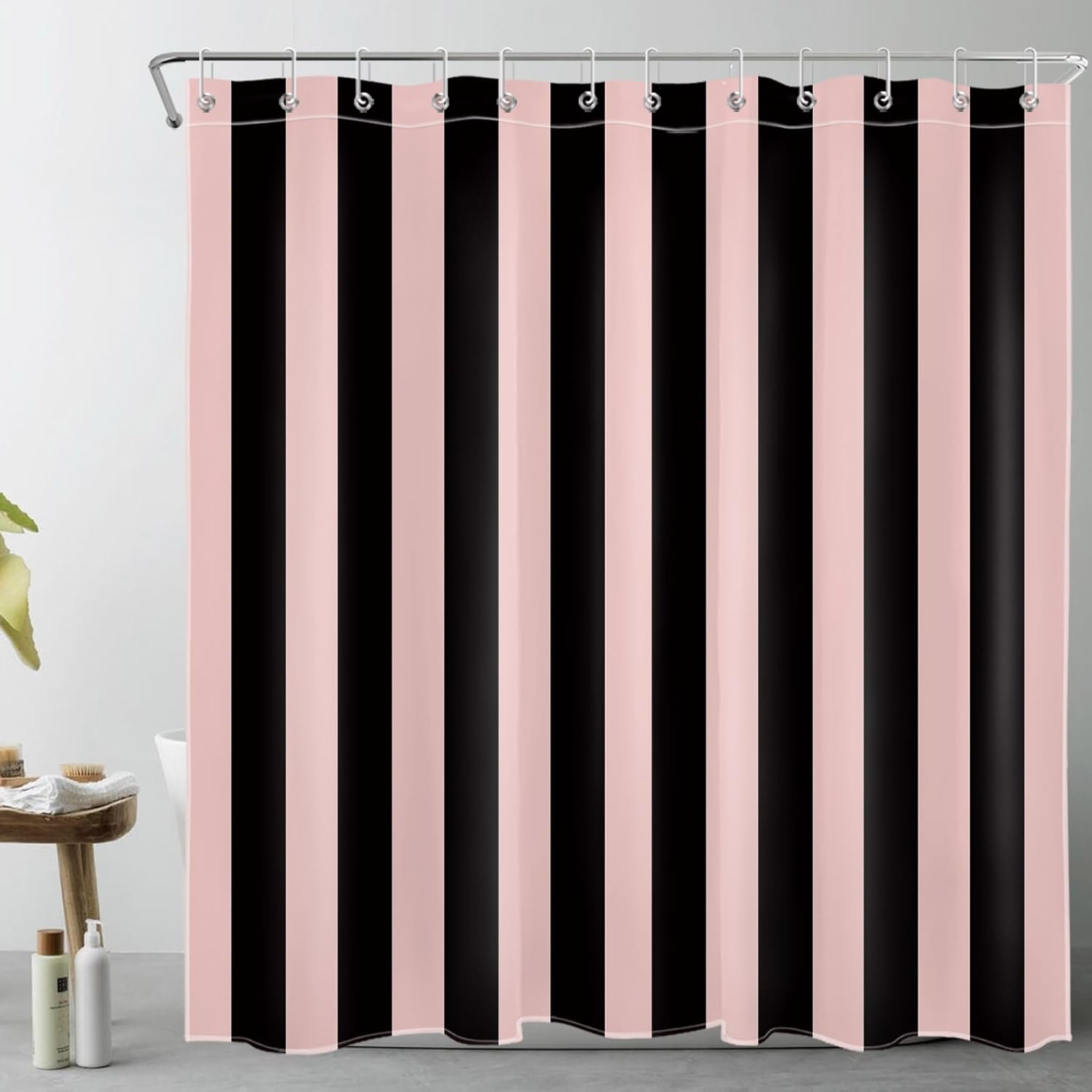 Modern Pink Orange Vertical St - Shower Curtain Liner review and price