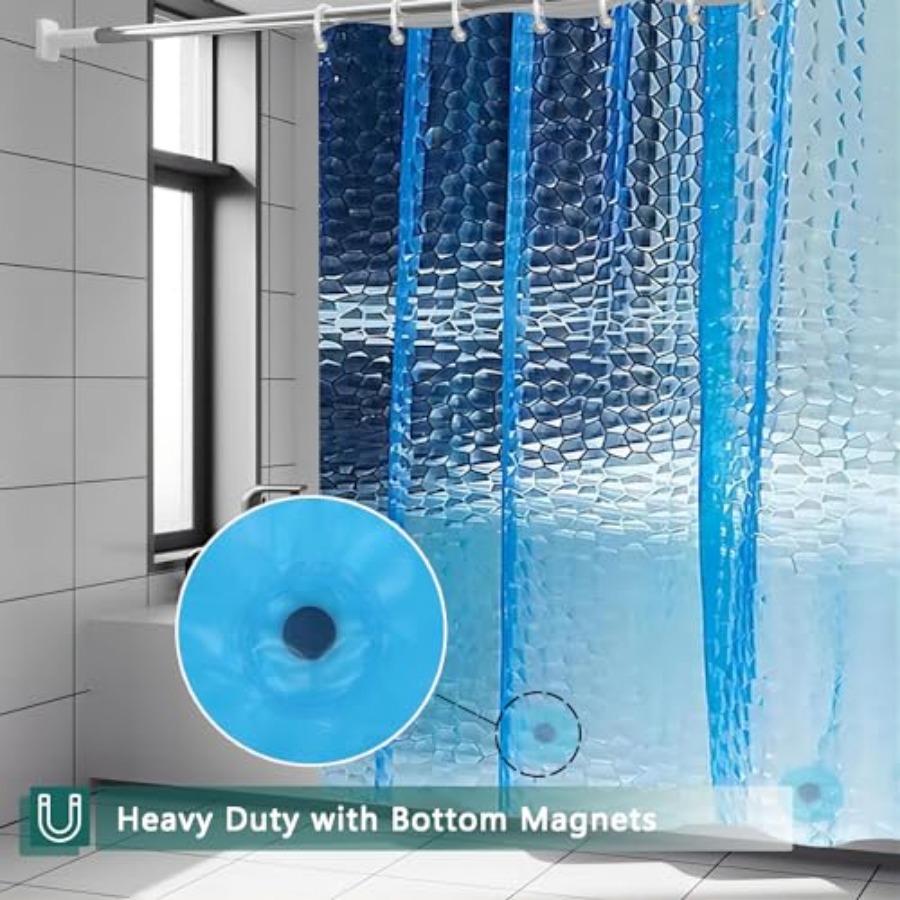 Blue Shower Curtain Liner, 100 - Shower Curtain Liner review and price