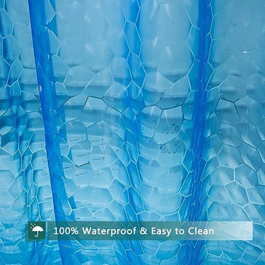 Blue Shower Curtain Liner, 100 - Shower Curtain Liner review and price
