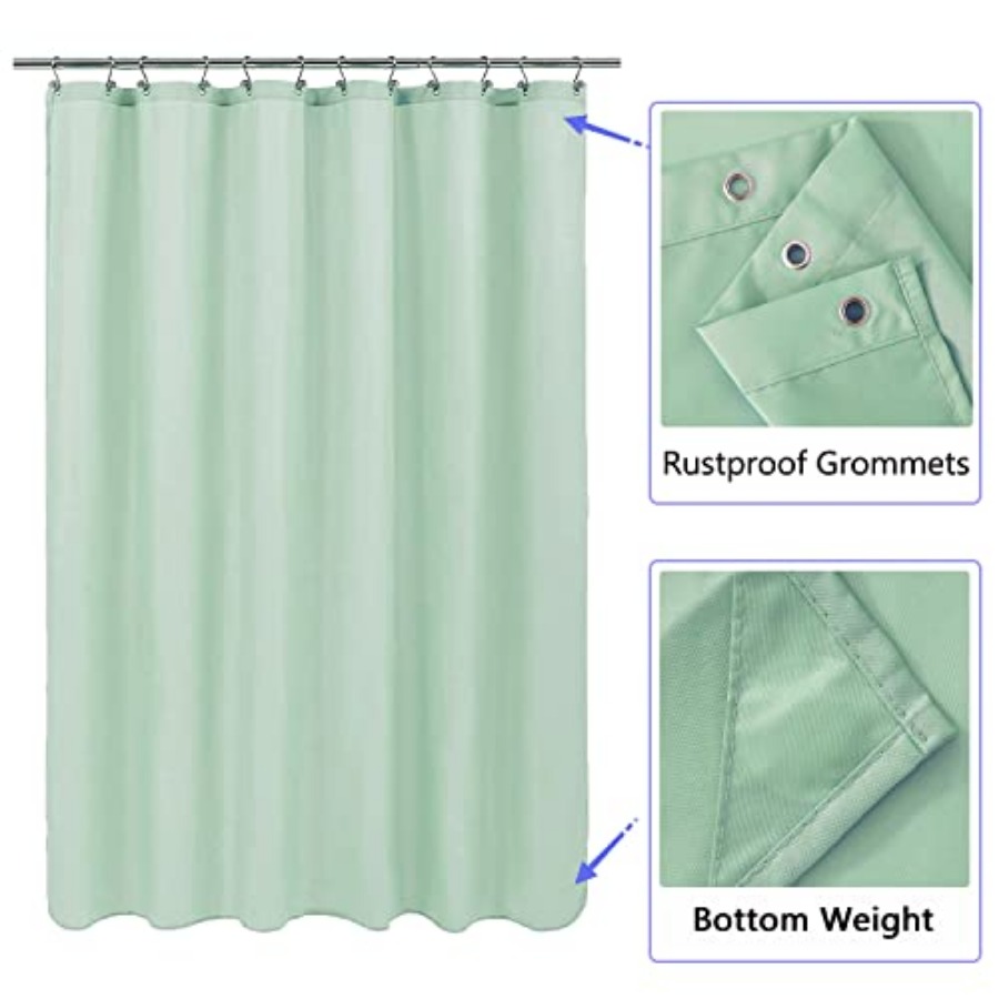Fabric Shower Curtain Liner wi - Shower Curtain Liner review and price